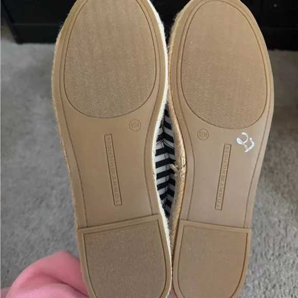 Tommy Hilfiger Navy and White Striped Espadrilles - Picture 4 of 4